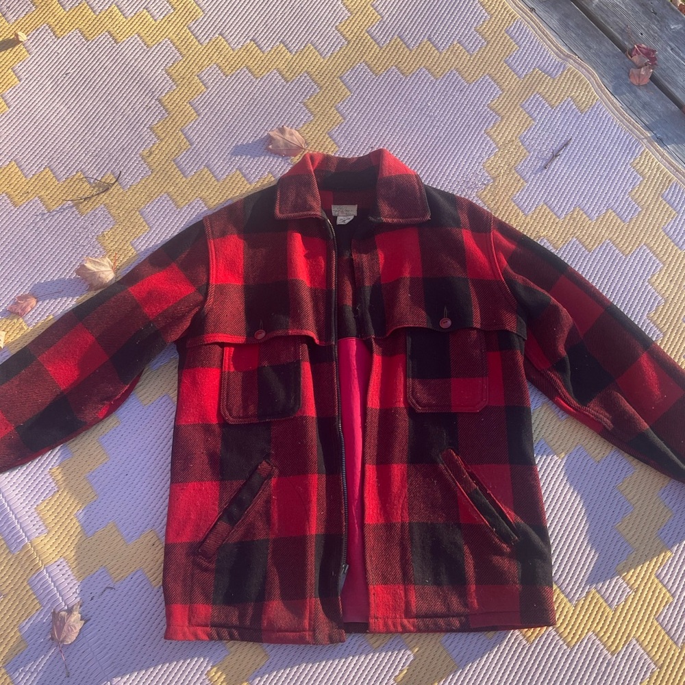 1960s buffalo plaid jacket